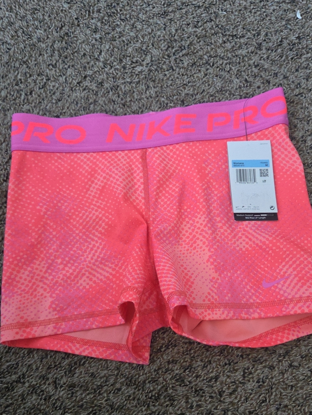 Nike Pro Women's Coral Pink Bike Shorts